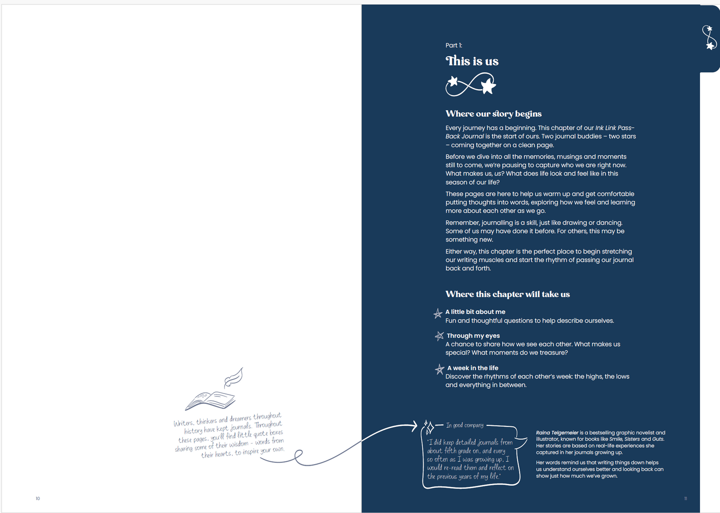 The Pass-Back Journal: Child & Adult Edition in Navy (Pre-Order)