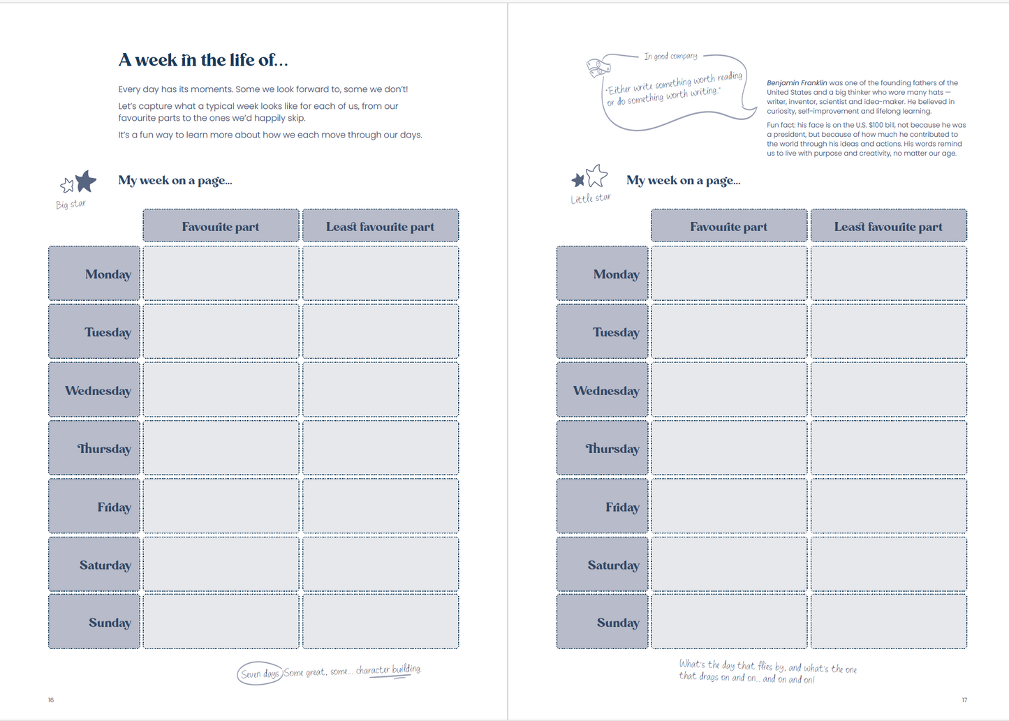 The Pass-Back Journal: Child & Adult Edition in Navy (Pre-Order)