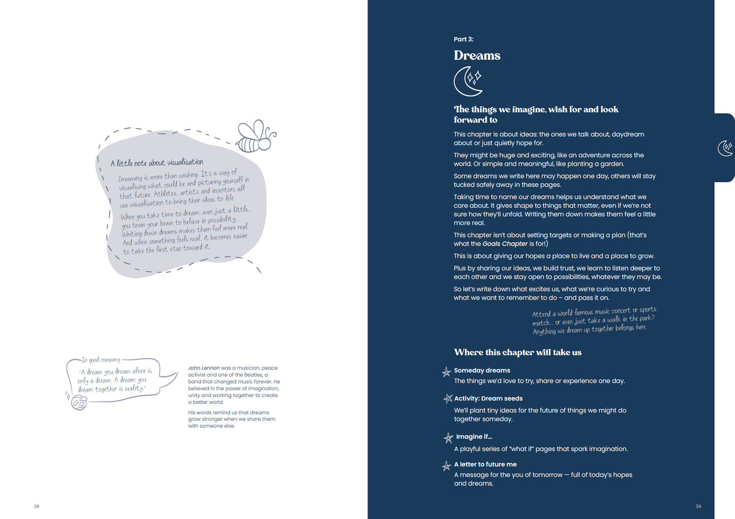 The Pass-Back Journal: Child & Adult Edition in Navy (Pre-Order)